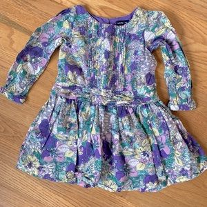 Baby Gap Floral Long Sleeve Dress 12-18 Months